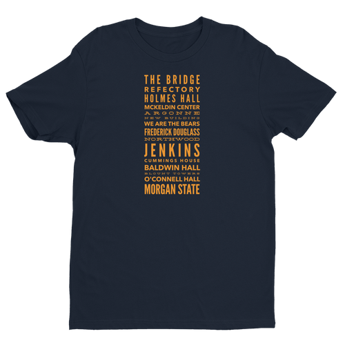 Morgan State University T-Shirt (Men's - Orange Text)