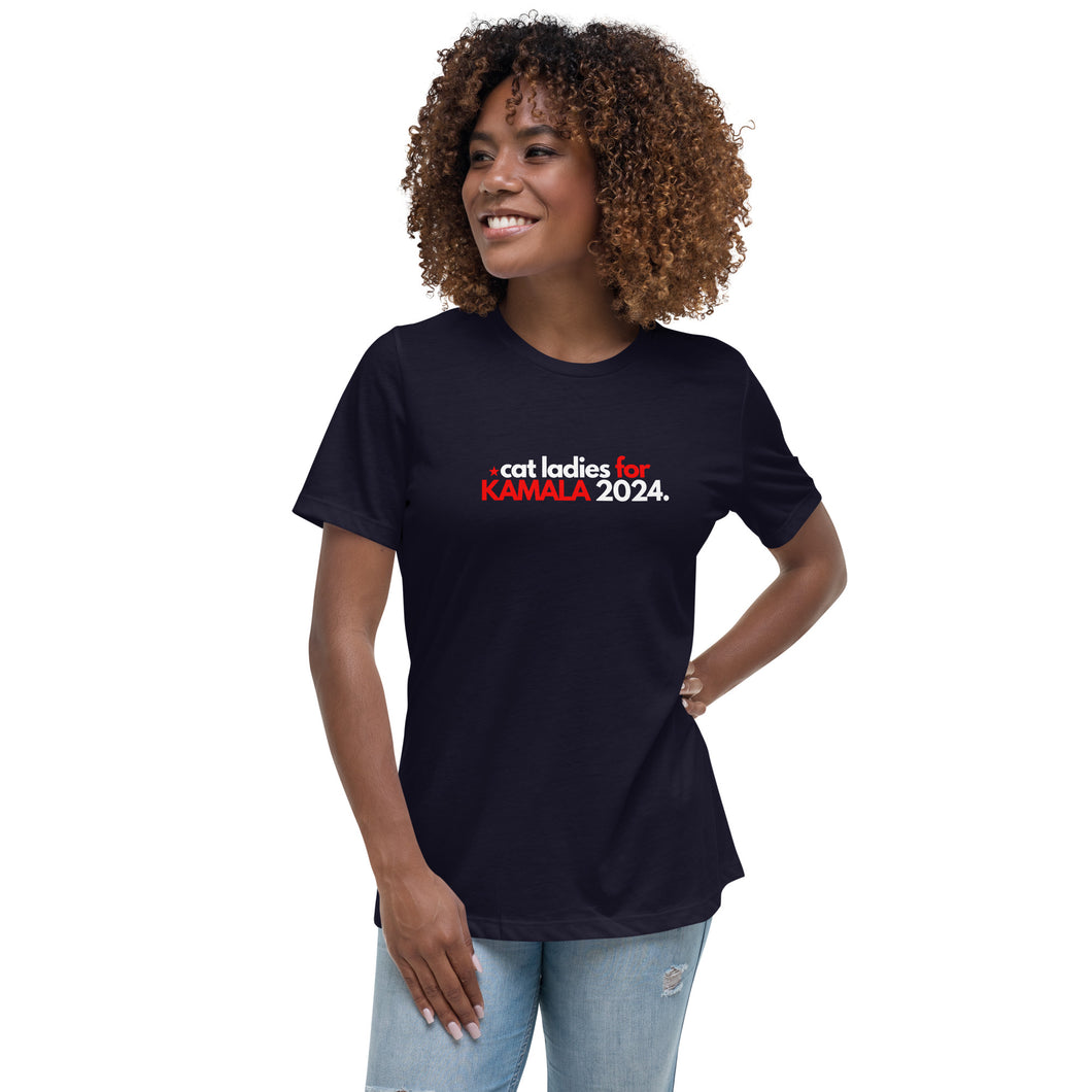 Cat Ladies for Kamala - Women's Relaxed T-Shirt