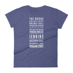 Morgan State University T-Shirt (Women's - White Text)