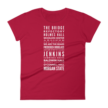 Morgan State University T-Shirt (Women's - White Text)