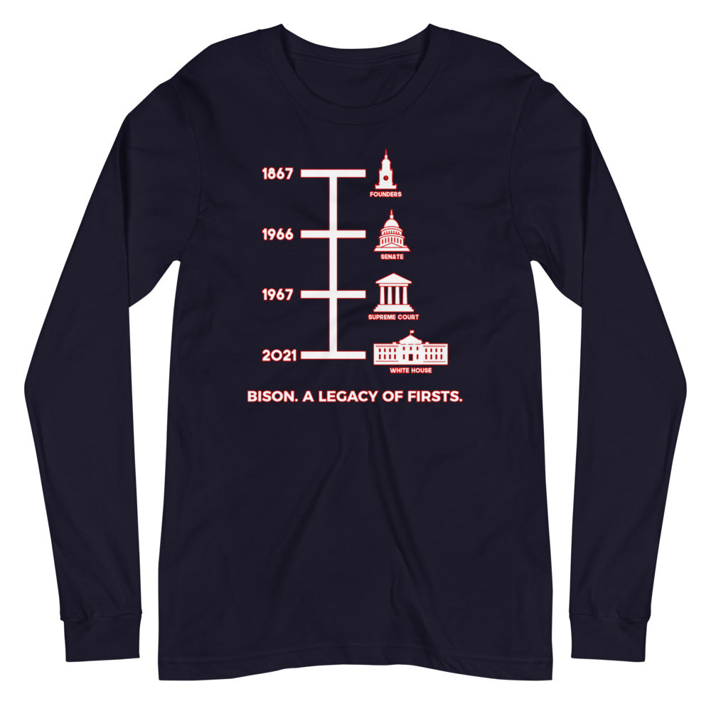Kamala Harris - Howard University Bison Legacy of Firsts Long-Sleeve T-Shirt (Unisex)